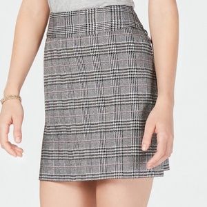 Maison Jules Plaid Mini Skirt